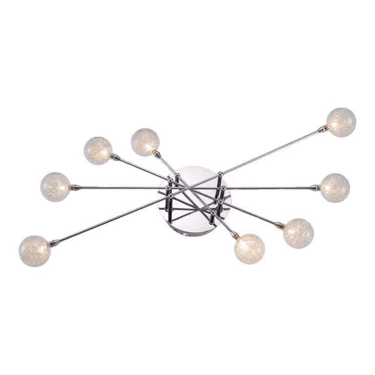 Plafoniera GOLFF 8xG4/20W, nichel satinato L: 850, H: 160, attacco G4/12V, dimmerabile