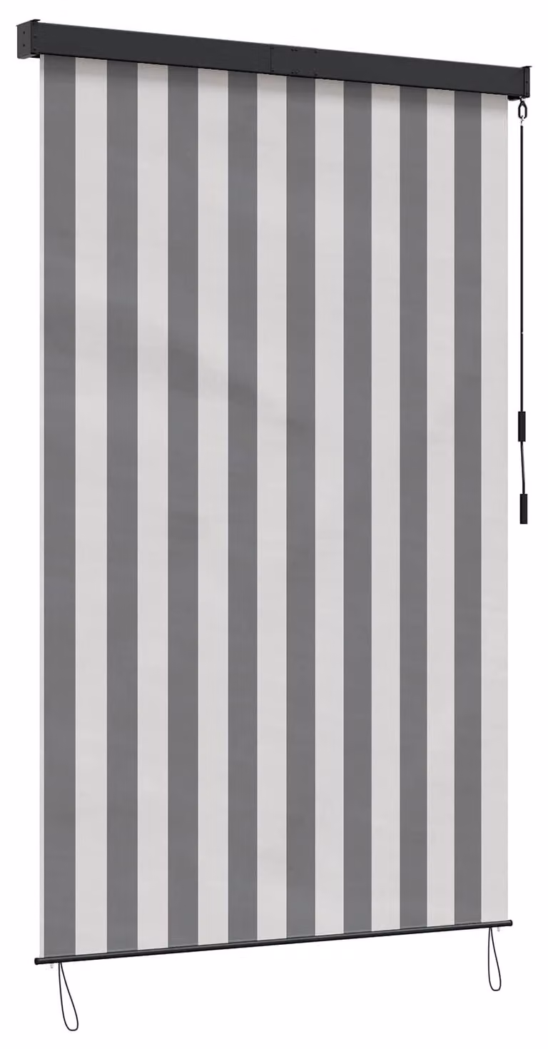 Tenda a rullo Antracite e Bianco 180 x 250 cm