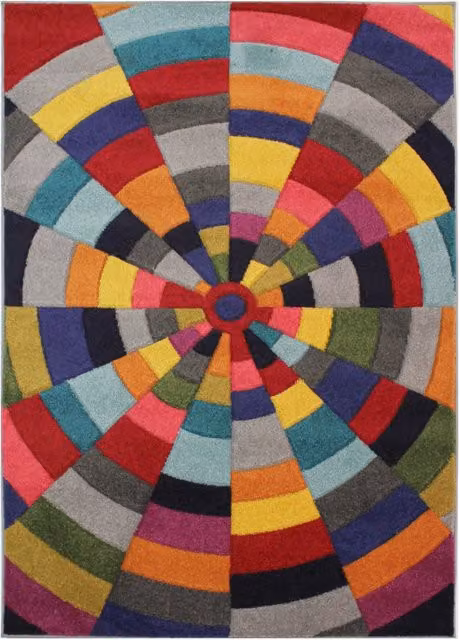 Tappeto moderno BOUTIQUE 1584 cm.200x290 disegno geometrico multicolore effetto 3D