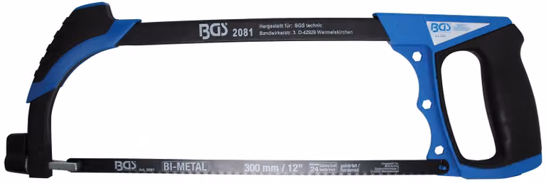 BGS 2081 | arco di sega in alluminio | incl. lama HSS | 300 mm