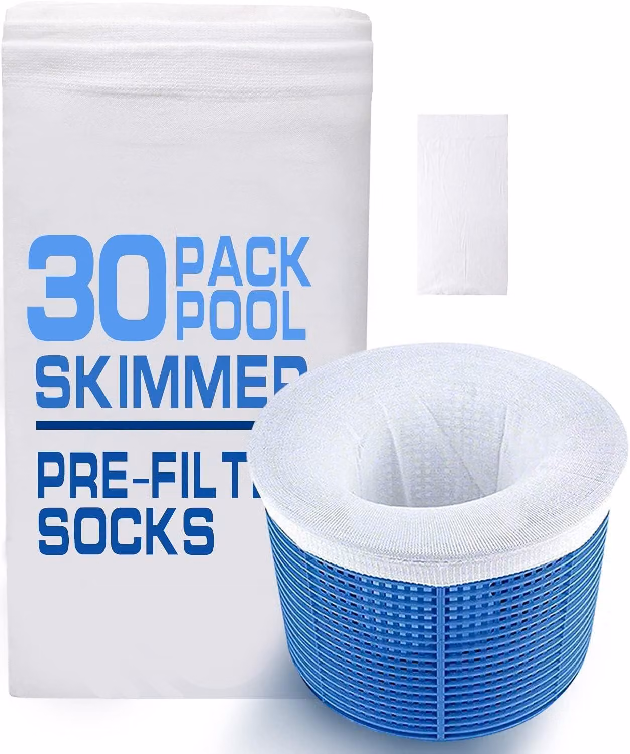 Elzusha - Set di 30 calze filtranti per filtri per piscine