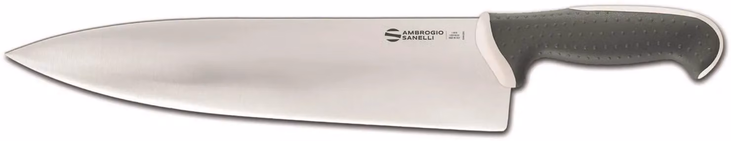 Coltello Trinciante cuoco, lama cm 30, colore bianco, linea Tecna