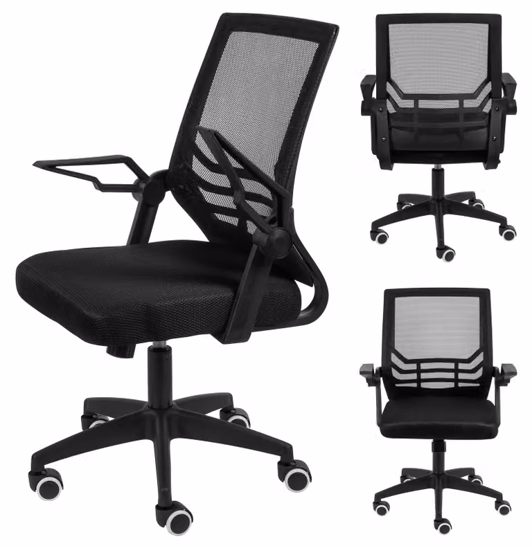Sedia da scrivania ergonomica per giovani, con schienale imbottito