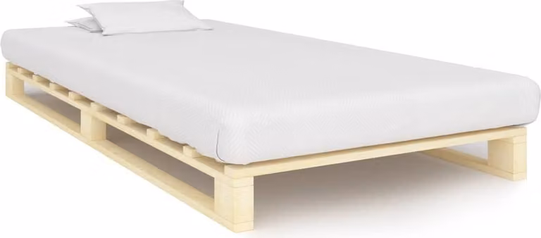vidaXL Letto a pallet in pino massiccio 90×200 cm - Struttura letto - Cornici letto - Struttura letto - Letto