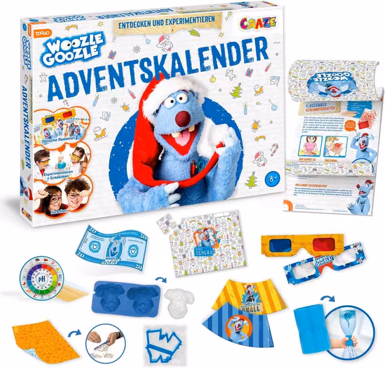 Calendario dell'Avvento Woozle Goozle - Calendario dell'Avvento con giochi e esperimenti per bambini