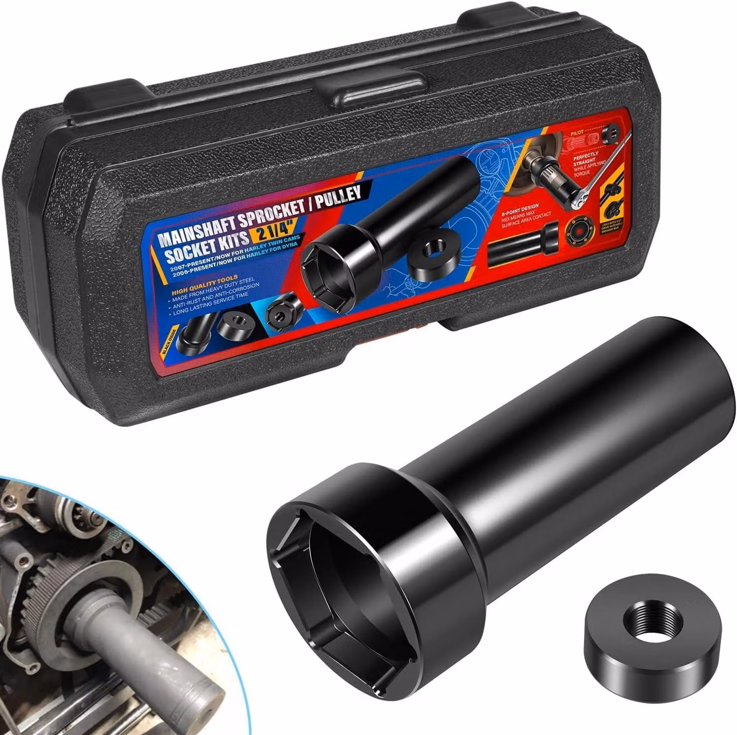 Omgoods - Set di utensili per motociclette Harley Davidson