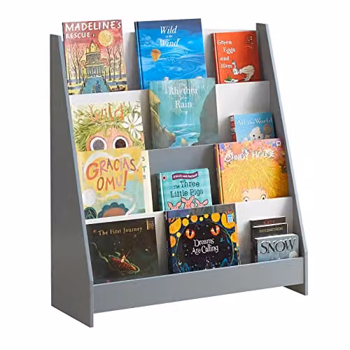 SoBuy Libreria Montessoriana per Bambini a 4 Ripiani 80x30x88 cm Cameretta