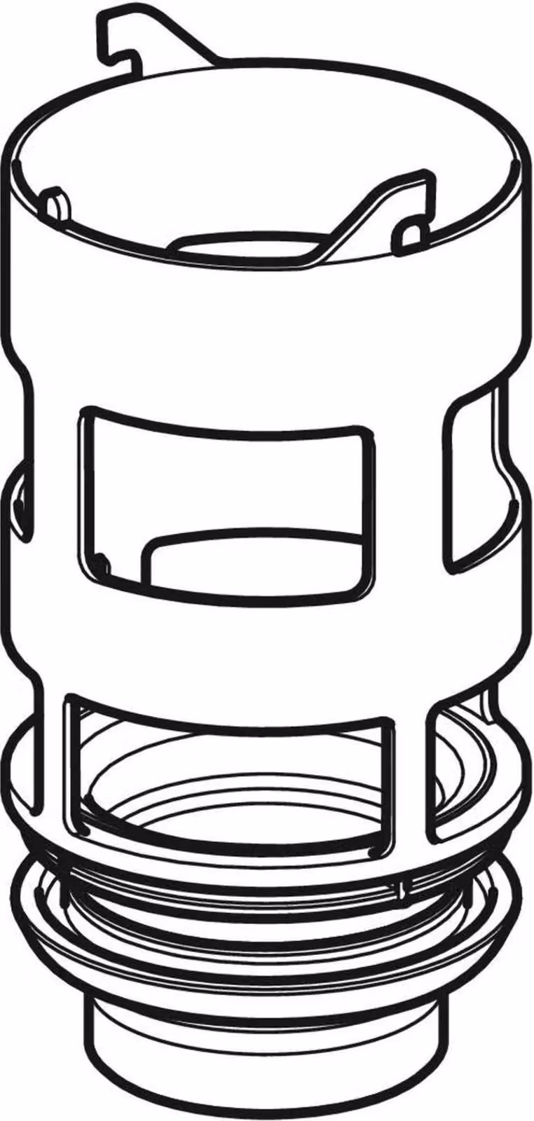 Geberit Bassin completo con guarnizione per cassetta di scarico incassata, 1 pz.