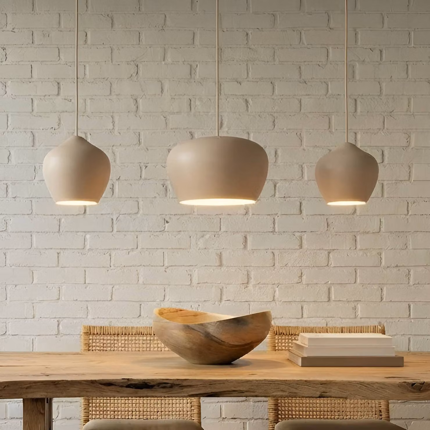Lampada a sospensione Malisa Lucande, dimmerabile, Crema / Ambra, Soggiorno / Sala da pranzo, Metallo, Scandinavo, Lampada a sospensione