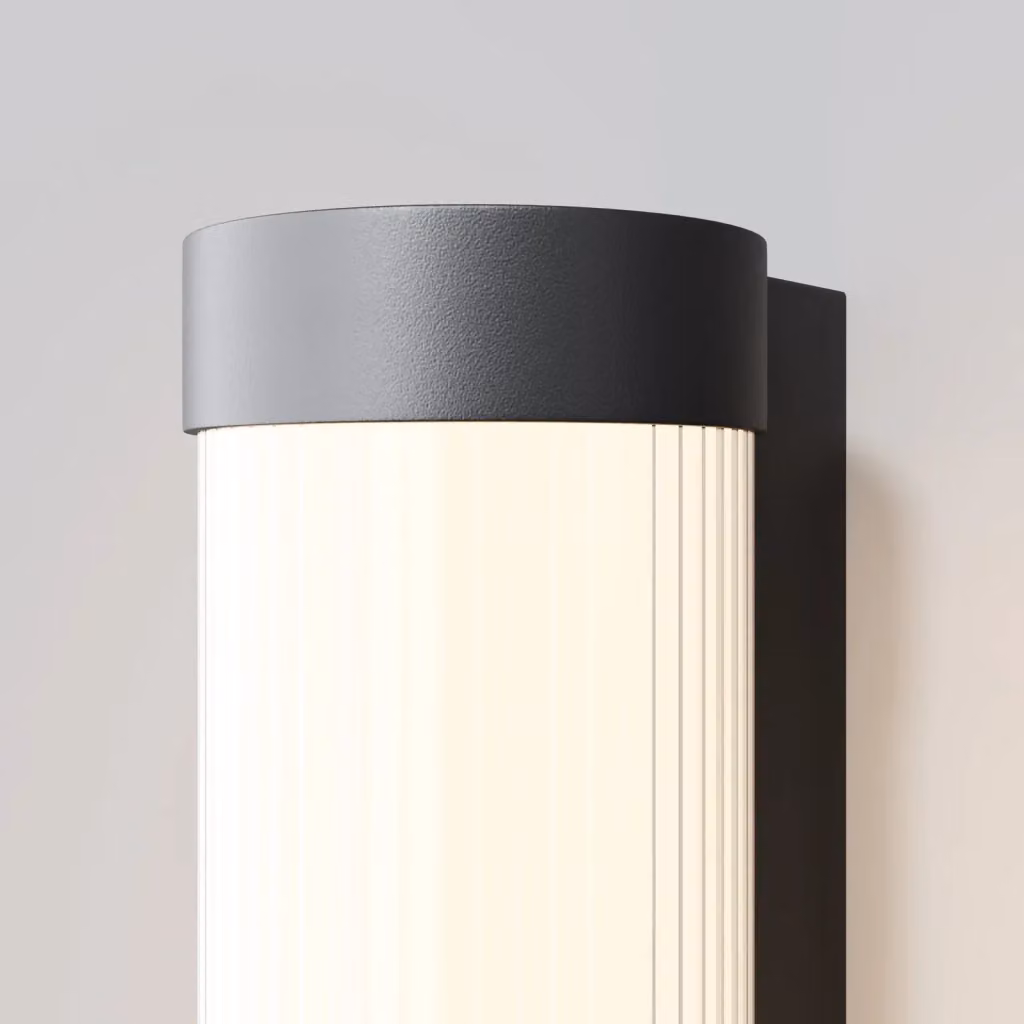 Maytoni Applique Moderna Rounge con LED Integrato Up/Down, Nero, Alluminio, IP54 – 2