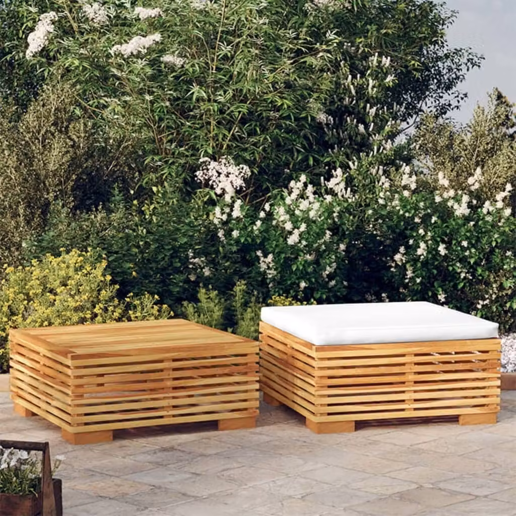 Maison Exclusive - Set da giardino a 2 pezzi in teak massiccio