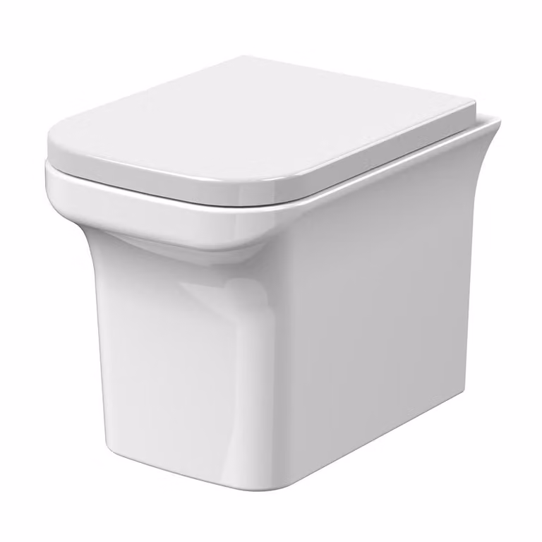 Sanitario Sospeso Moderno Quadrato Con Sedile Soft-Close