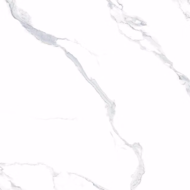 Pannello decorativo PANGH effetto marmo bianco e nero lucido in PVC, L: 122 cm, H: 300 cm
