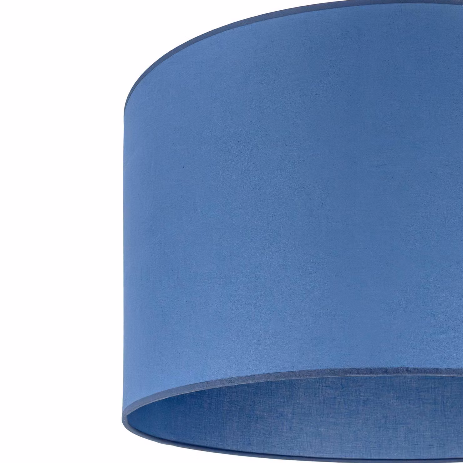 Paralume Roller Ø 50 cm, blu scuro Duolla, Blu, Tessuto / Stoffa / Seta