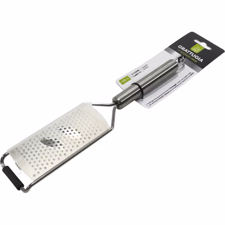 Grattugia a lama fine GUSTO CASA in acciaio inox color argento, rettangolare