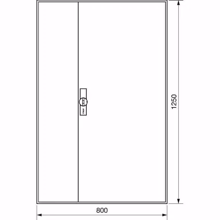 HAGER alloggiamento per contatore a superficie IP44 lamiera d'acciaio 800x1250x205mm