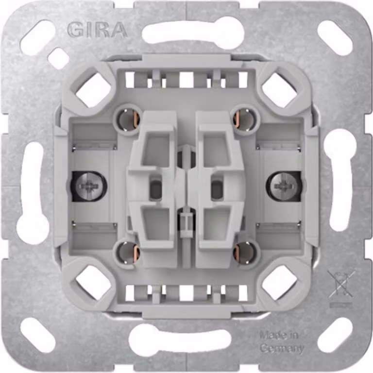 Interruttore a bilanciere GIRA 313900 inserto a pulsante (313900)