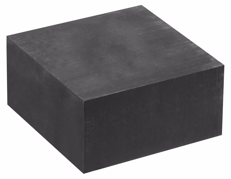 Elzusha - Piastra di grafite rettangolare, dimensioni 100x100x2 mm, per fusione e elettrolisi