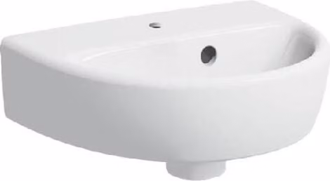 Geberit Selnova - Lavamano 360x290 mm, con 1 foro per rubinetto, con troppopieno, bianco 500.320.01.7