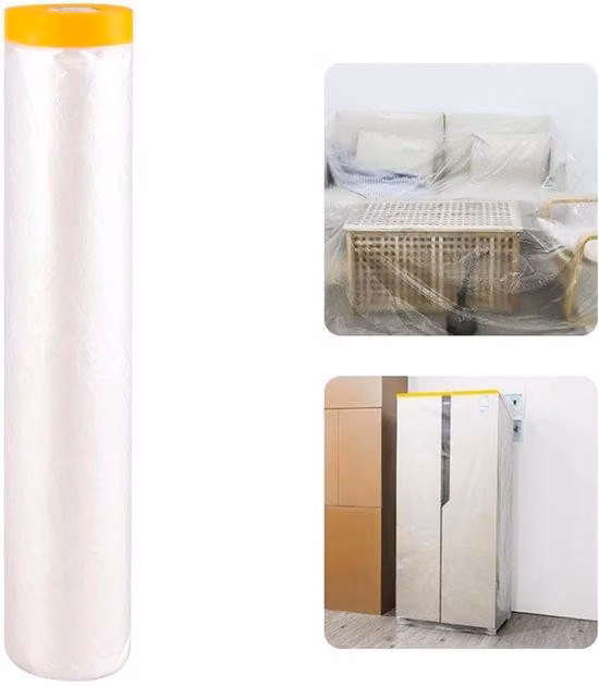 Pellicola trasparente per rivestimento, 20 m x 270 cm, autoadesiva e impermeabile, per auto, mobili e pavimenti