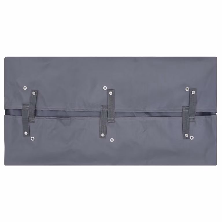 Telo per Carrello da Giardino Grigio Scuro 81x41x40 cm Tessuto