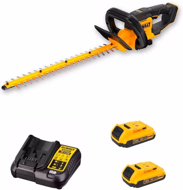 Tagliasiepi DeWALT DCMHT562D2 (2 x 2,0 Ah + DCB107)