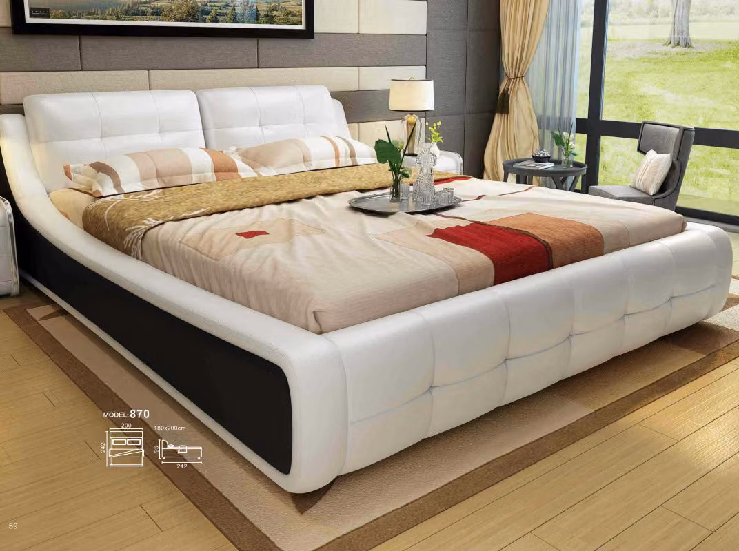 Design Bett Schlafzimmer Betten Textil Hotel Luxus Polster Möbel Stoff Möbel