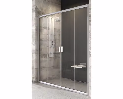 Porta doccia RAVAK Blix BLDP4-120 satinata+trasparente 190x117-121 cm 0YVG0U00Z1