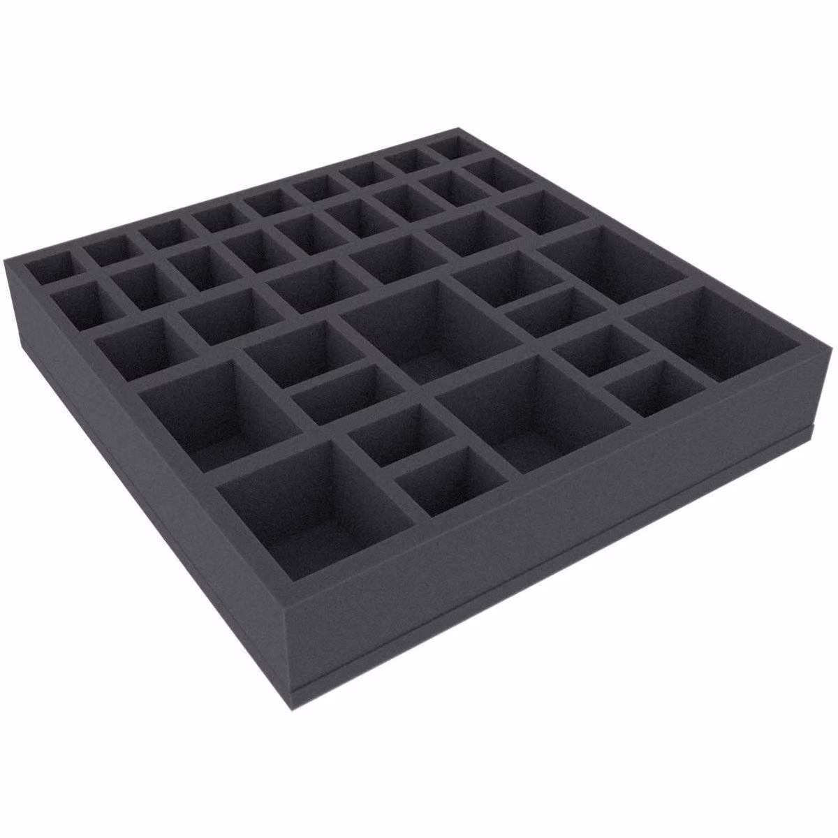 Inserto in schiuma 295x295x55 mm per giochi da tavolo, 38 scomparti