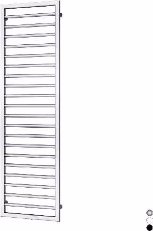 Termoarredo portasciugamani Zehnder Subway in acciaio inossidabile color argento, H: 126,1 cm, L: 45 cm