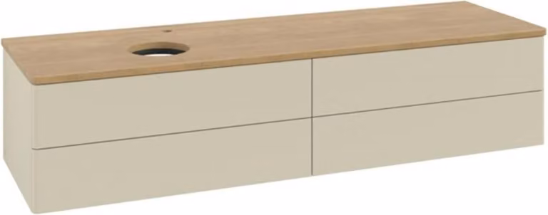 V&B Mobiletto senza struttura frontale - illuminazione Antao 160x50cm, HL, WBP hon. Oa, si Gr m Lac