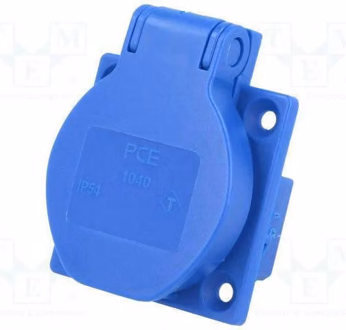 Presa da incasso monofase 16A 230V blu PCE 104-0B