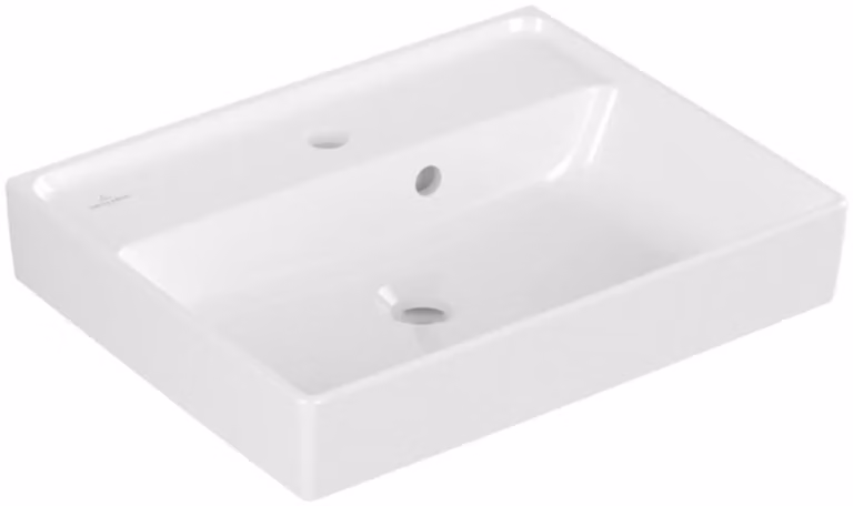 Villeroy & Boch Collaro lave-mains, 1 trou pour robinet, avec trop-plein, non rectifié, 500x400mm, 43345001, 43345001