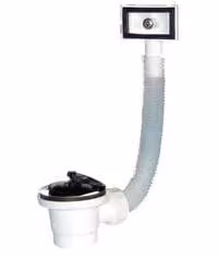Piletta Moplen Con Tappo Maniglia E Troppo Pieno Flessibile - 1"1/2 per lavelli inox e sintetici
