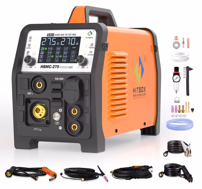 Saldatrice MIG - Apparecchio per saldatura - Inverter per saldatura - Alimentazione a 220V - Involucro in metallo