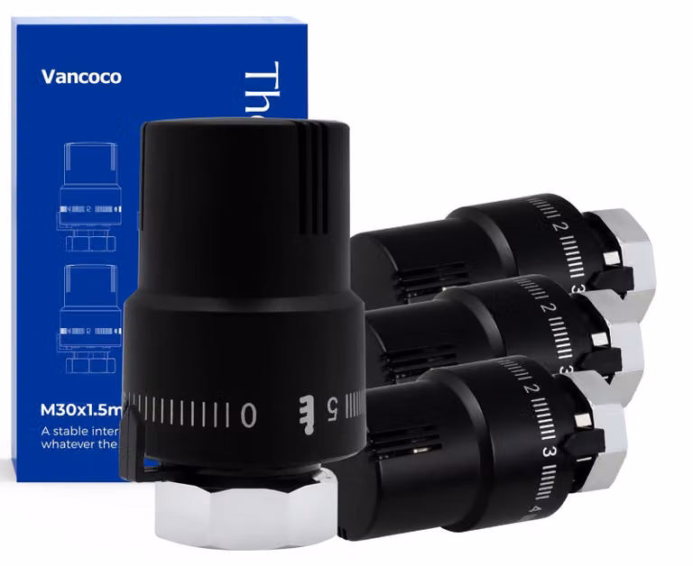 Omgoods - Testina termostatica per radiatore - confezione da 4 pezzi, con protezione antigelo