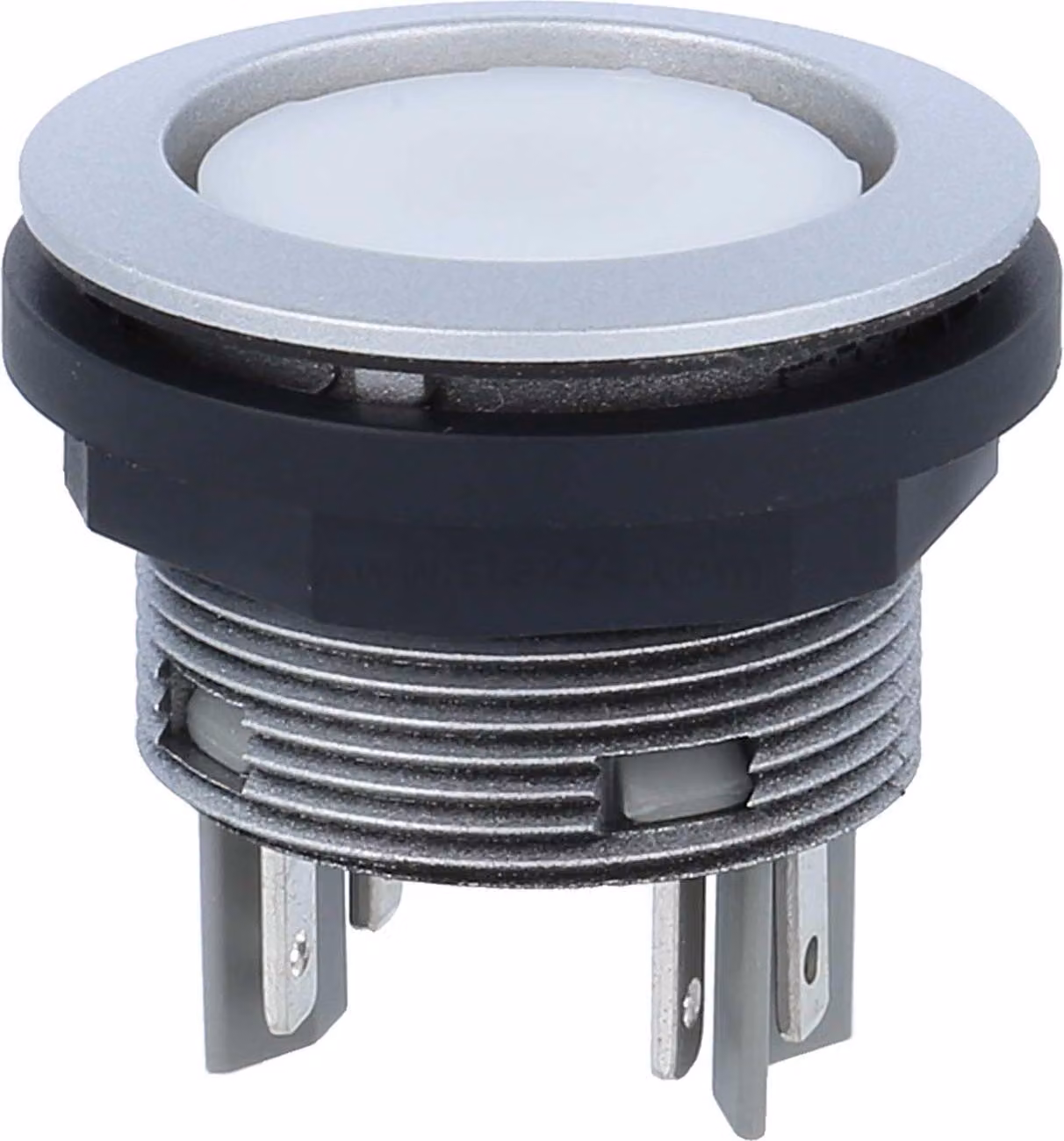 Georg Schlegel Pulsante luminoso, 1Ö + 1S illuminabile, rotondo, connettore piatto SHORTRON 2,8 mm x 0,8 mm - 1 pezzo