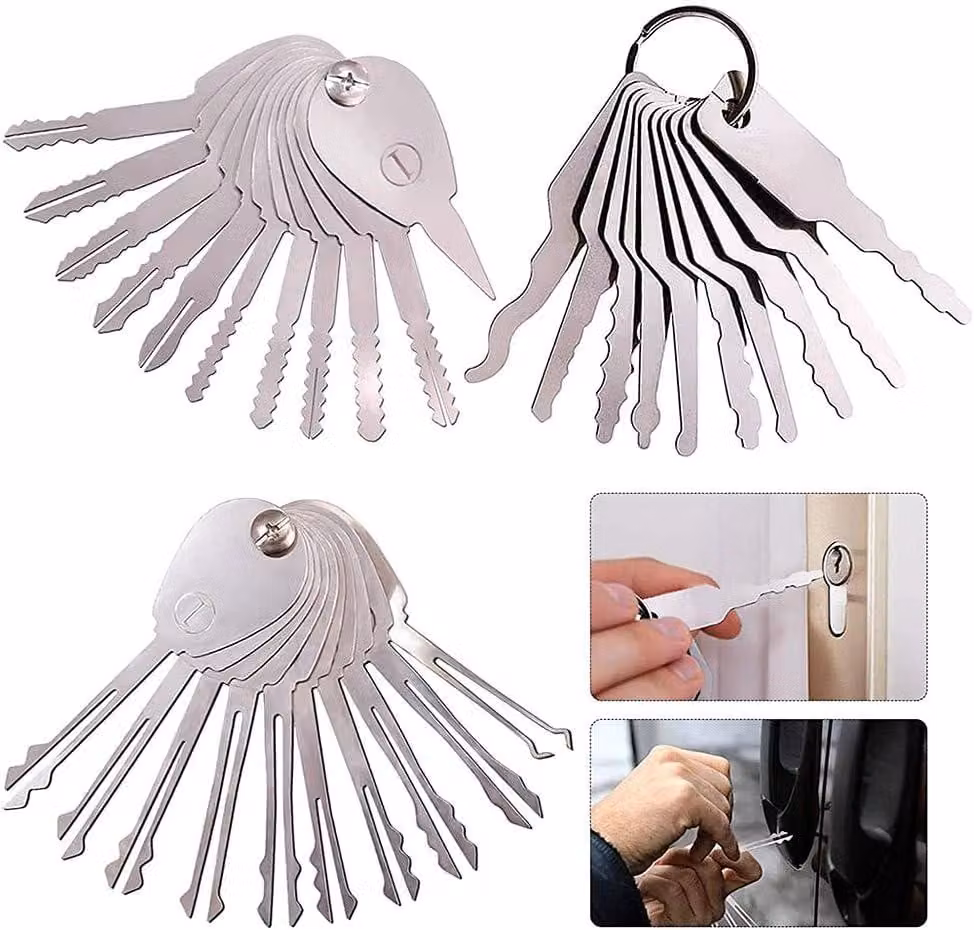 Kit di riparazione da 30 pezzi, per uso domestico, in acciaio inossidabile, con chiavi, di dimensioni compatte