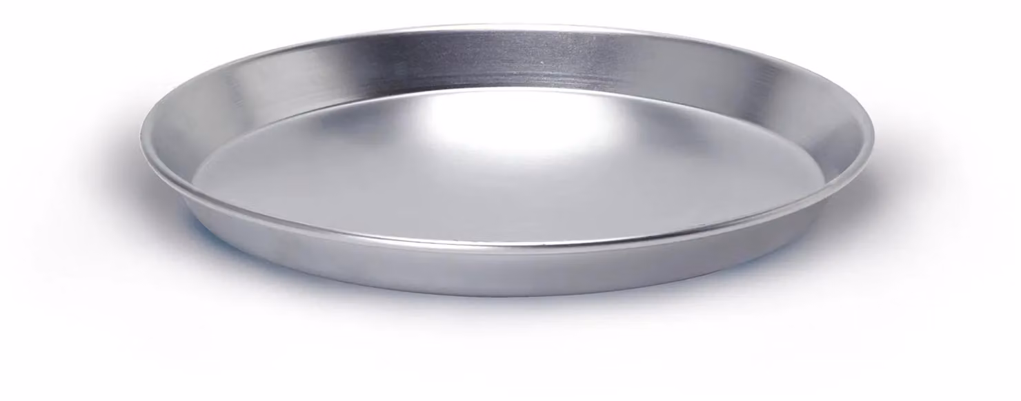 Tortiera conica bassa in alluminio con bordo, diam.45cm