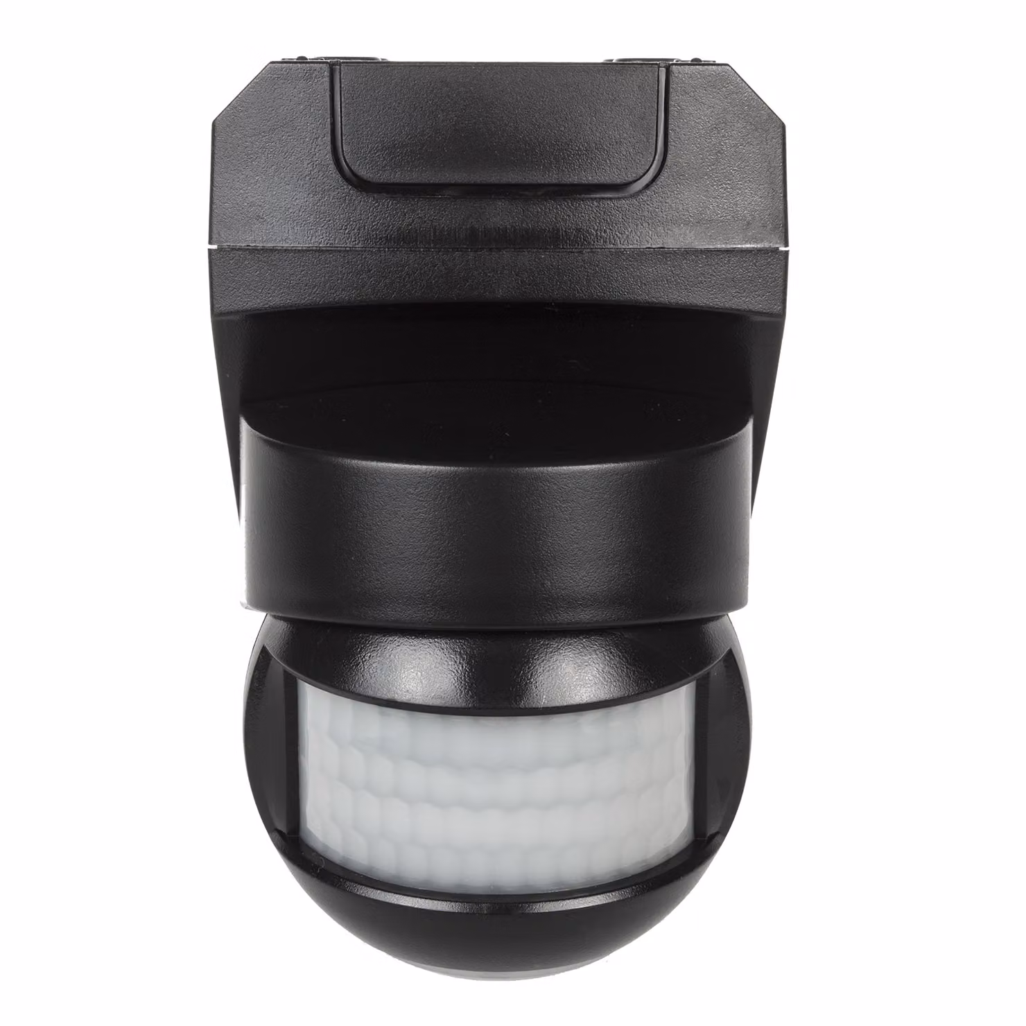 Sensore di movimento a infrarossi 180° + 360° con sensore crepuscolare fino a 12 m di distanza IP54 Nero