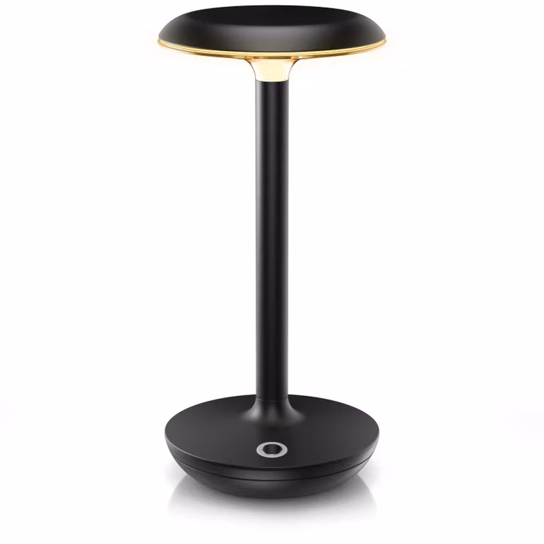 Brandson Lampada da tavolo LED senza fili, lampada da tavolo, lampada da comodino, dimmerabile in modo continuo, batteria 2400 mAh, touch, ricaricabile tramite USB, controllo touch, 3 modalità di illuminazione, bianco caldo, bianco neutro, bianco freddo