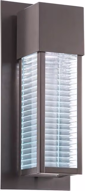 Applique esterna Kichler Sorel in bronzo con LED GU10 8W IP44 per giardino e terrazza – 1