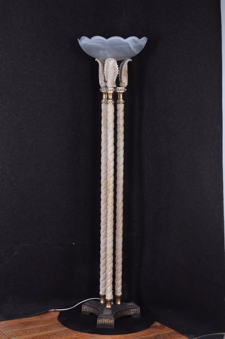 Olymp Steh Feuer Lampe Leuchte Stehlampe Sandleuchte Lampen Leuchten Design XXL