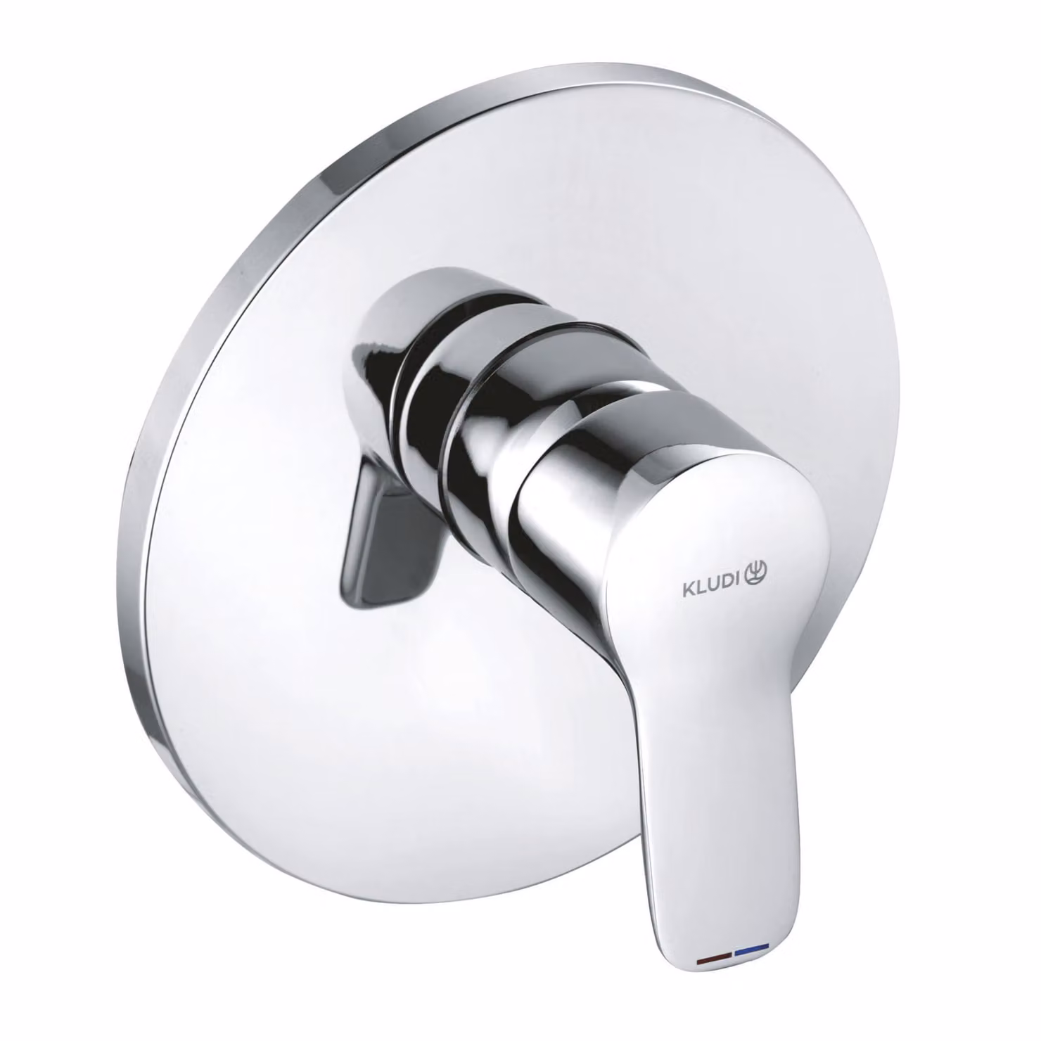 KLUDI PURE&EASY Mitigeur monocommandé encastré pour douche, montage mural, 25 l/min, chrome, 376550565, 376550565