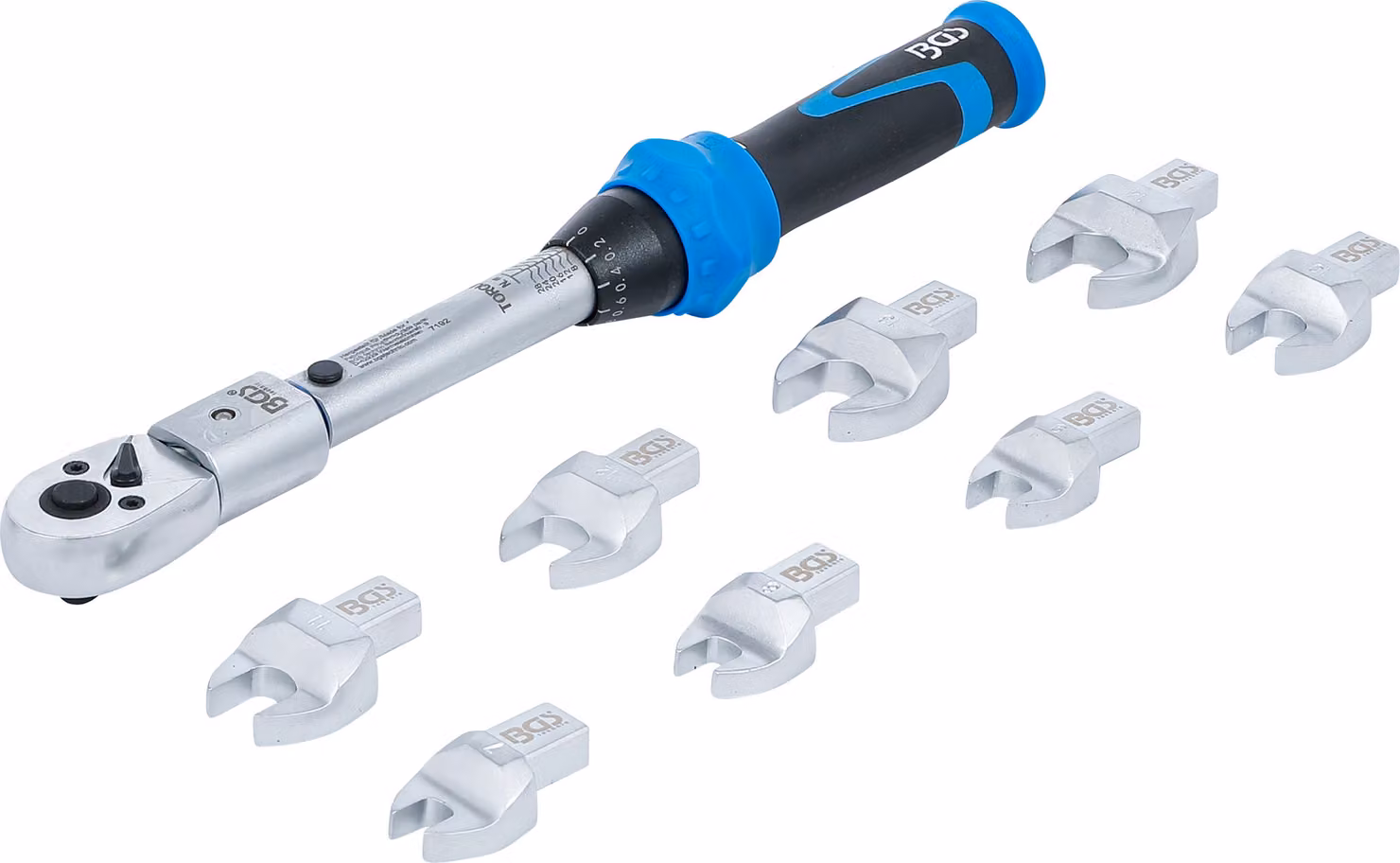 BGS Set di chiavi dinamometriche per utensili di inserimento 9 x 12 mm 6 - 30 Nm 10 pz - 7192