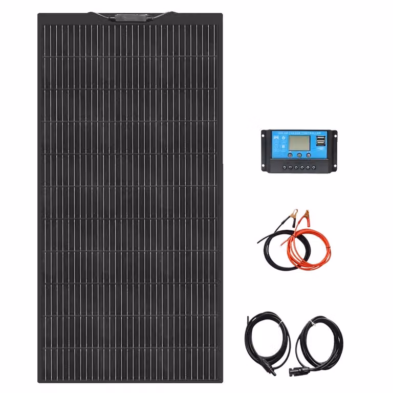 Kit pannello solare, potenza 120W, efficienza monocristallina, design flessibile, kit da 120W