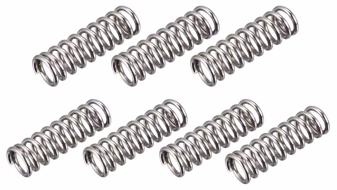 Molla elicoidale in metallo, 8x25 mm, filo di 1,2 mm, confezione da 7 pezzi