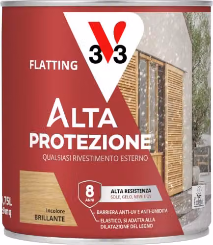 V33 Flatting Alta Protezione Incolore 0,75L