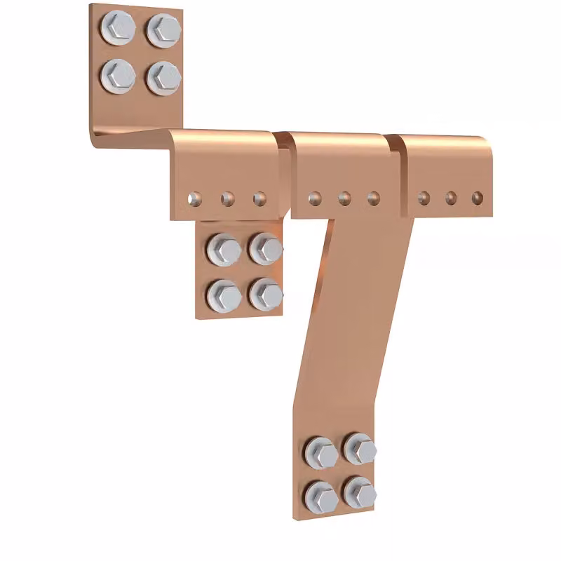 Set di sbarre collettrici ABN CU 80x10 mm, a 3 poli 1600 A, collegamento da SAS a interruttore NS Pos, 1 XAS991SE2