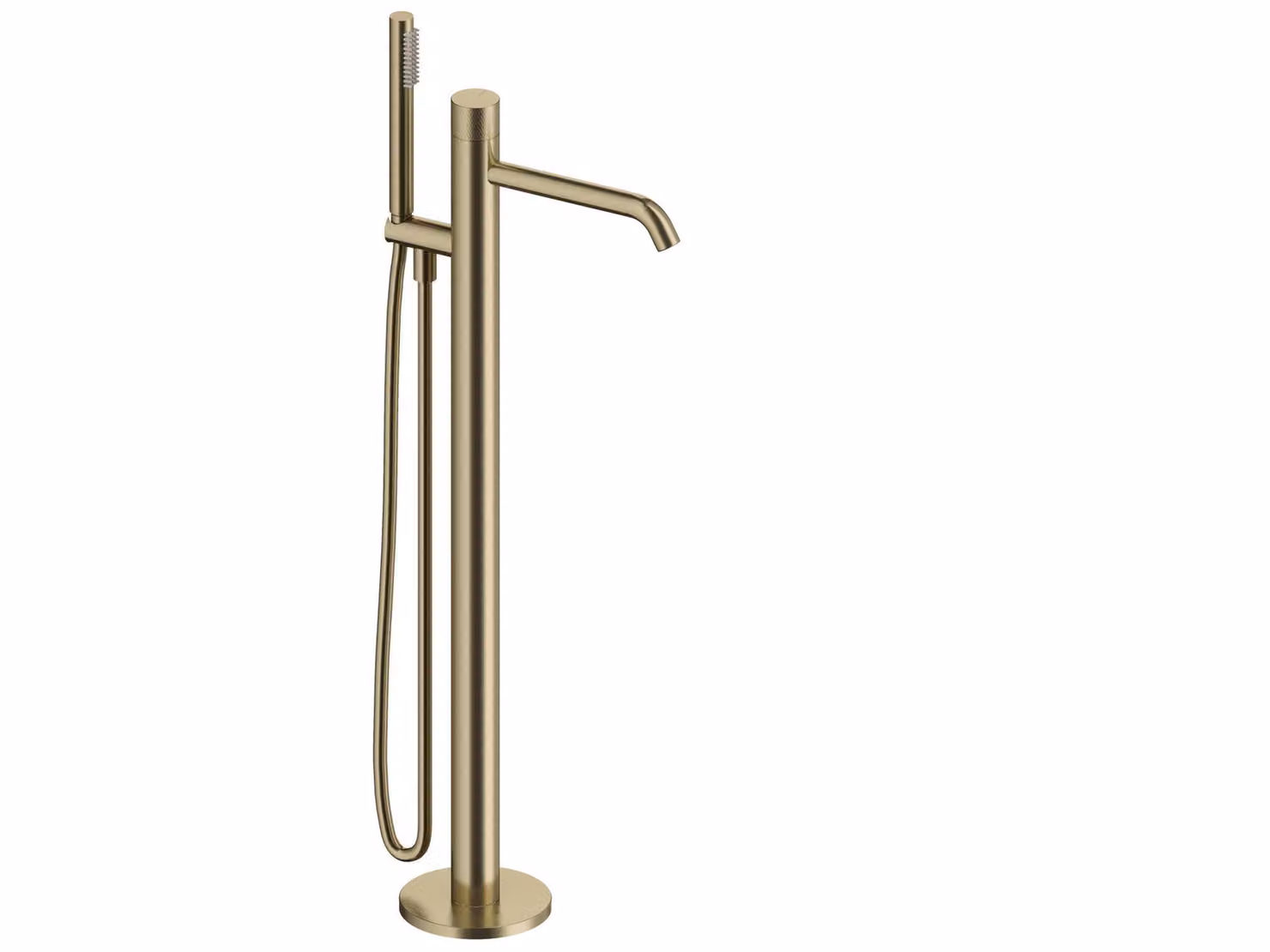 SANYCCES LOOP K Miscelatore monocomando per vasca da bagno, oro spazzolato